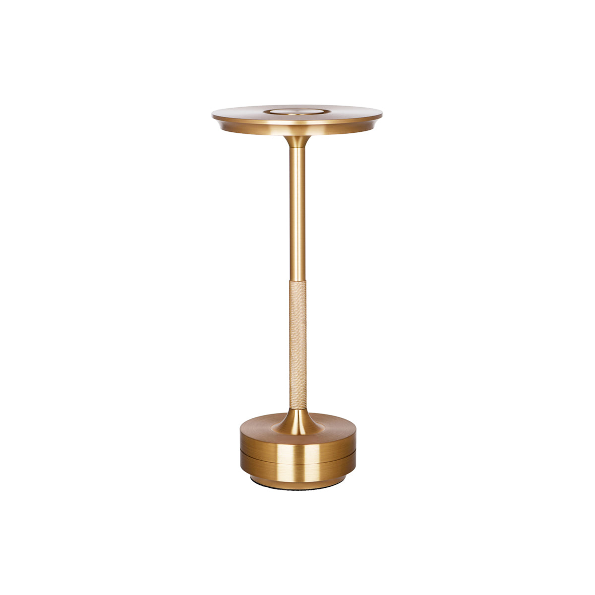 1000180 Tablekraft Ambience Stella Cordless LED Table Lamp Brushed Brass 130x275mm Tomkin Australia Hospitality Supplies