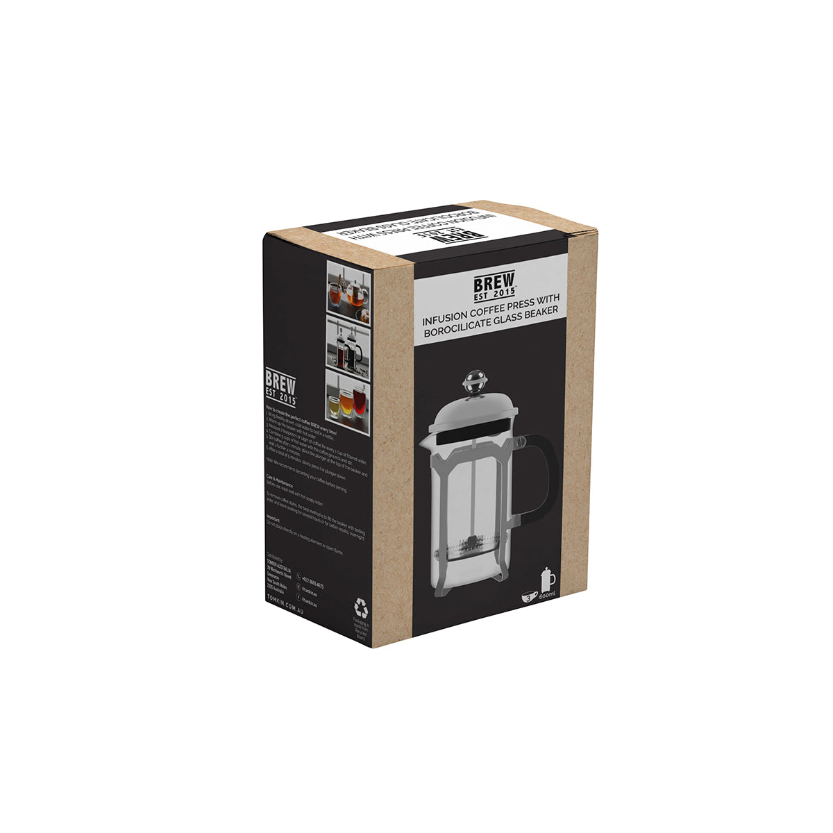 BW9011 Brew Infusion Coffee Press 600ml Tomkin Australia Hospitality Supplies