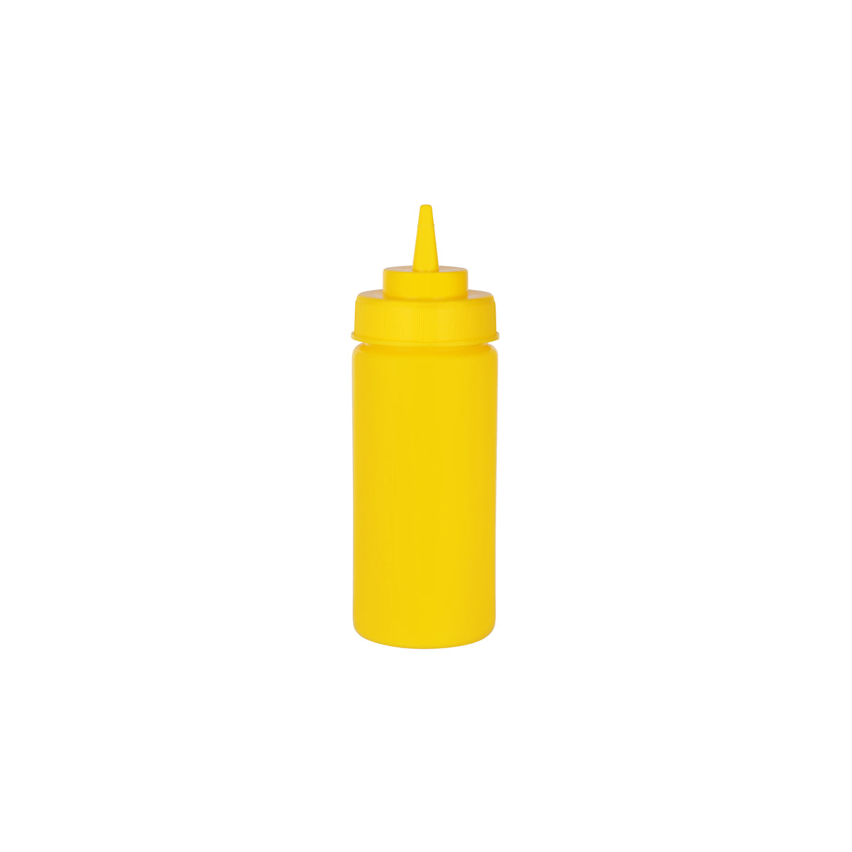 06971 Chef Inox Squeeze Bottle Wide Mouth Yellow 480ml Tomkin Australia Hospitality Supplies