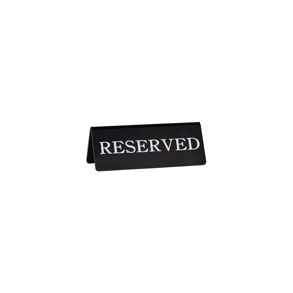 08600-BK Chef Inox Sign "Reserve" Double-Sided Black 120x100x40mm Tomkin Australia Hospitality Supplies