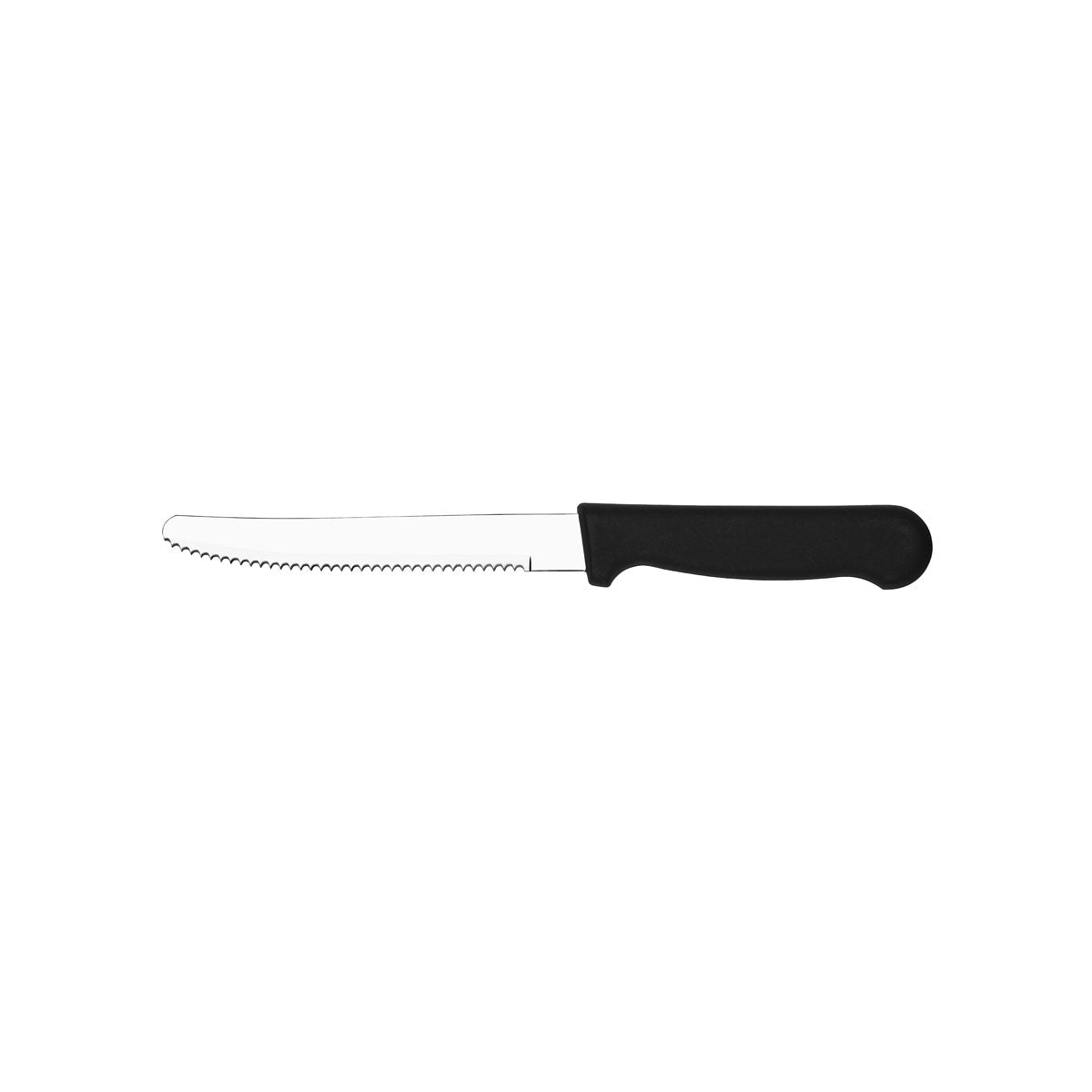 20642 Tablekraft Steak Knives Paris Steak Knife 253mm Black Plastic Handle Tomkin Australia Hospitality Supplies