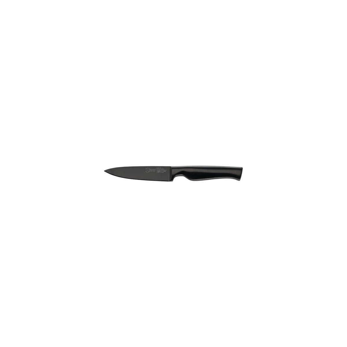 26082 Ivo Virtu Paring Knife Black 100mm Tomkin Australia Hospitality Supplies