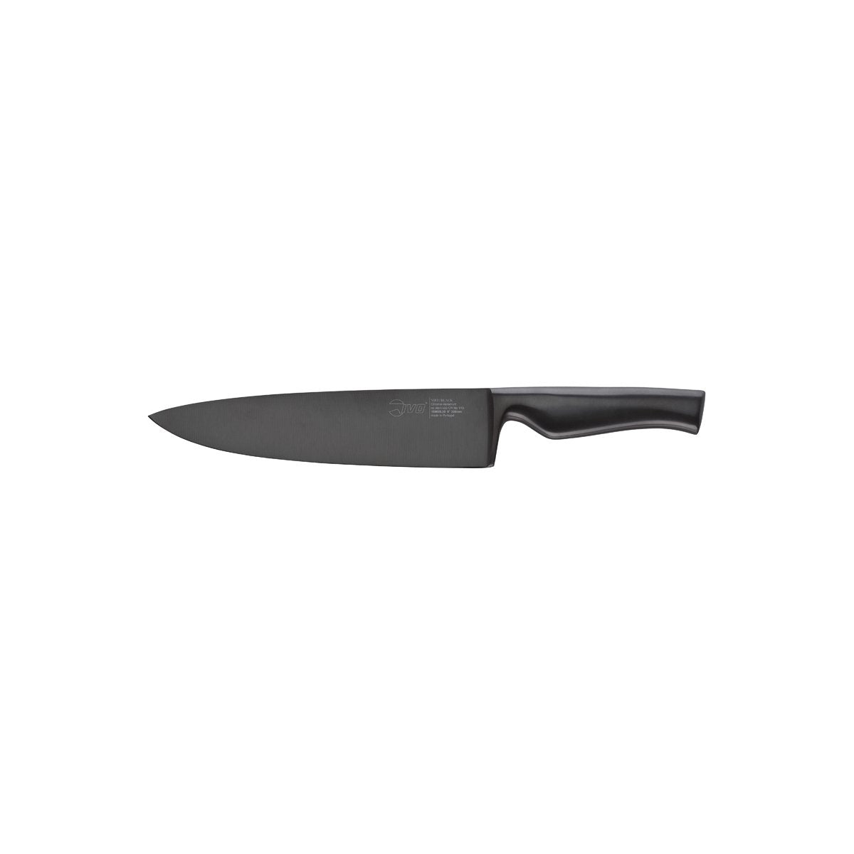 26087 Ivo Virtu Chefs Knife Black 205mm Tomkin Australia Hospitality Supplies