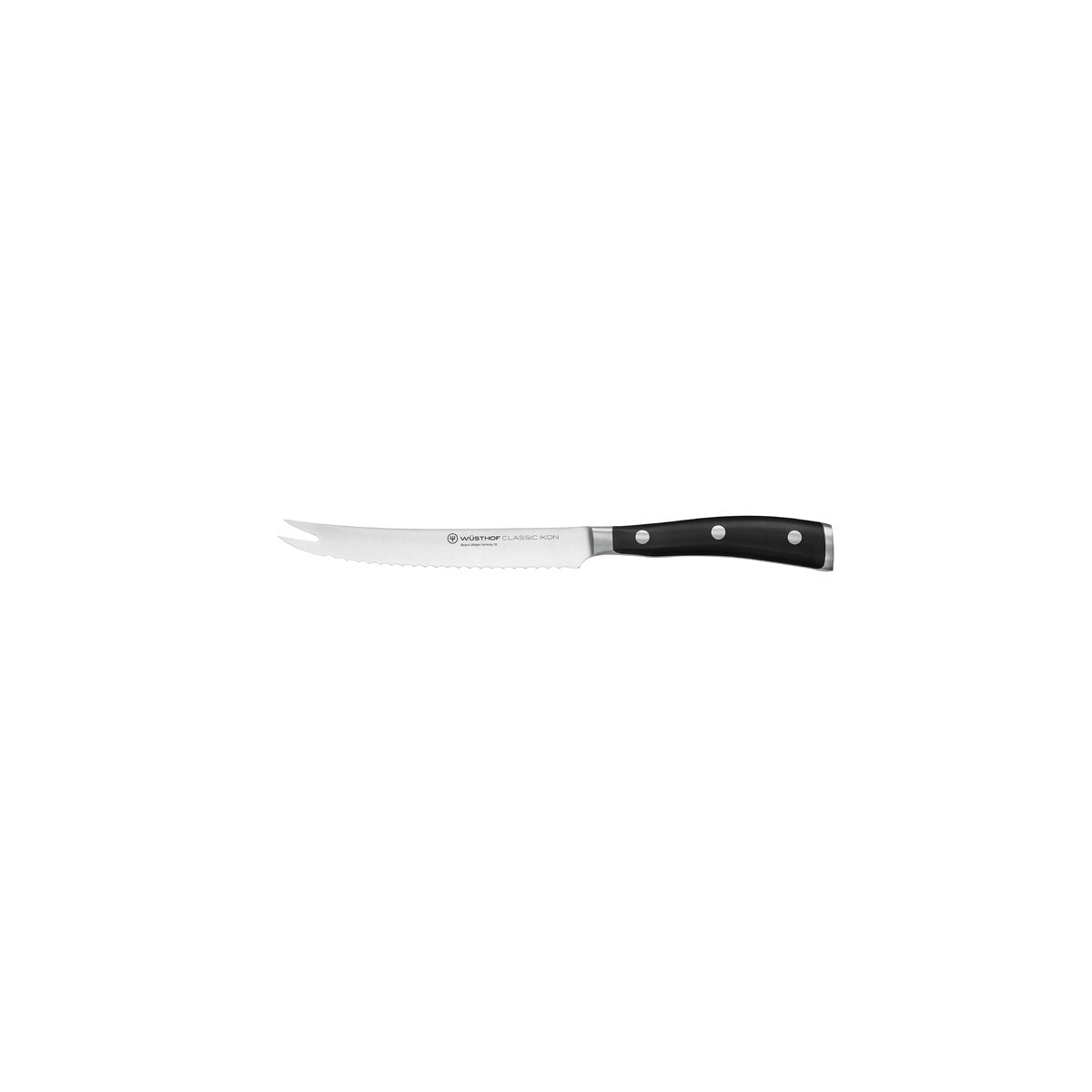 28003 Wusthof Classic Ikon Black Tomato Knife 140mm Tomkin Australia Hospitality Supplies