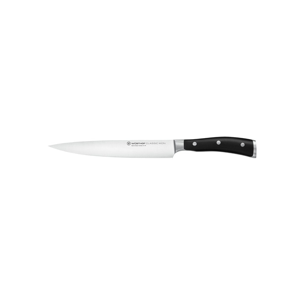 28010 Wusthof Classic Ikon Black Carving Knife 200mm Tomkin Australia Hospitality Supplies