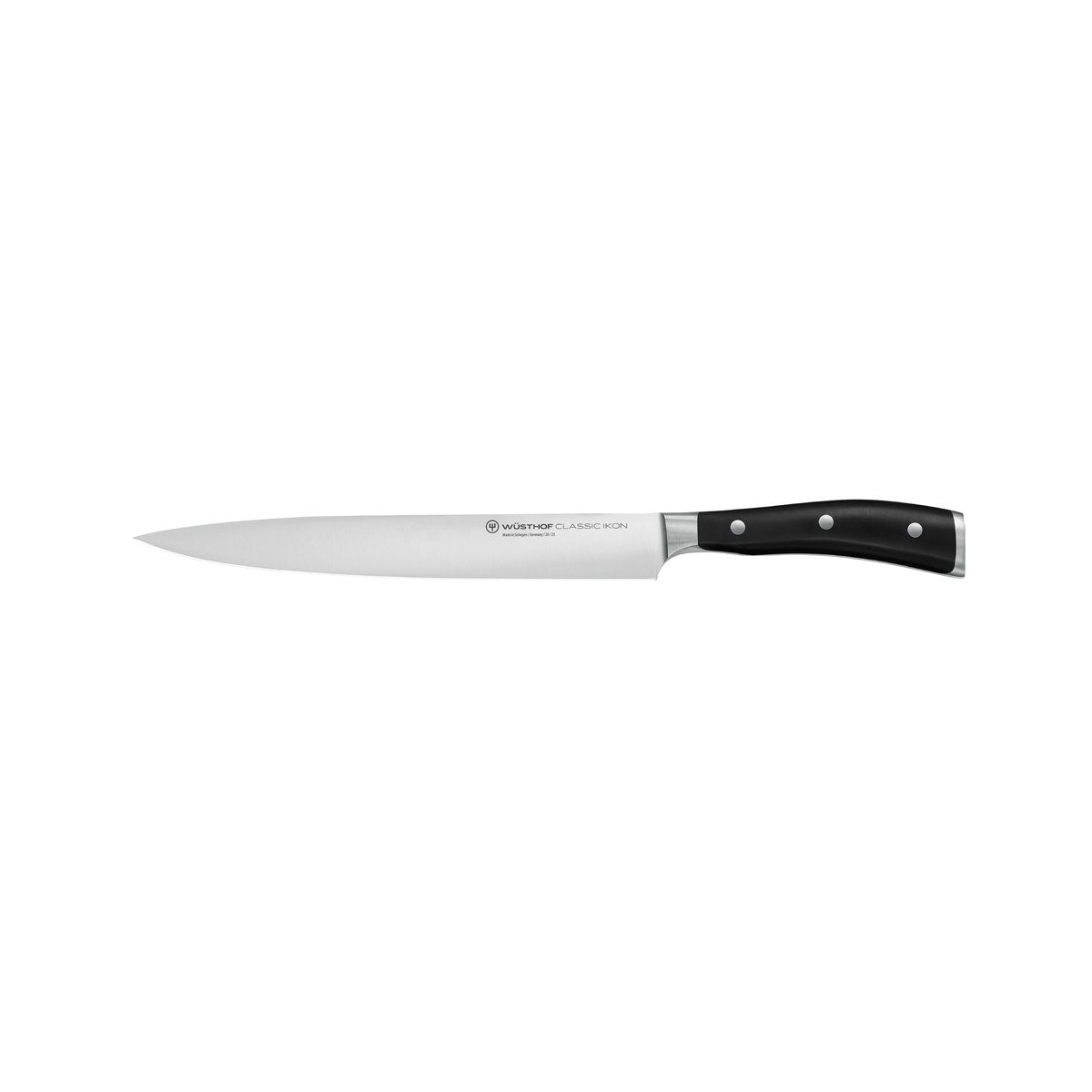 28014 Wusthof Classic Ikon Black Carving Knife 230mm Tomkin Australia Hospitality Supplies