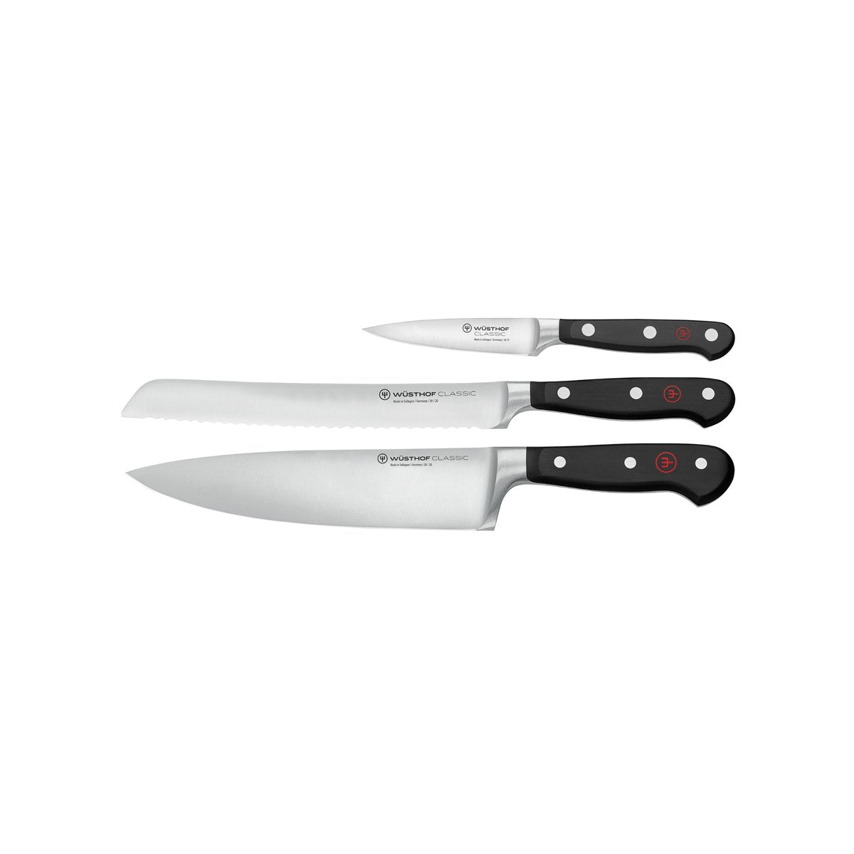 28090 Wusthof Classic Knife Set 3pc Tomkin Australia Hospitality Supplies
