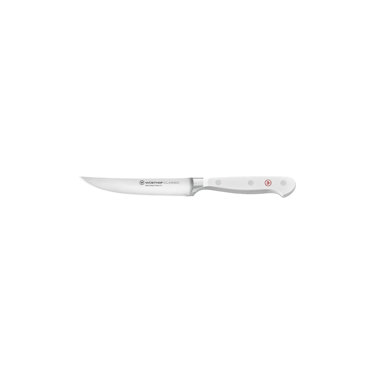 28177 Wusthof Classic White Steak Knife 120mm Tomkin Australia Hospitality Supplies