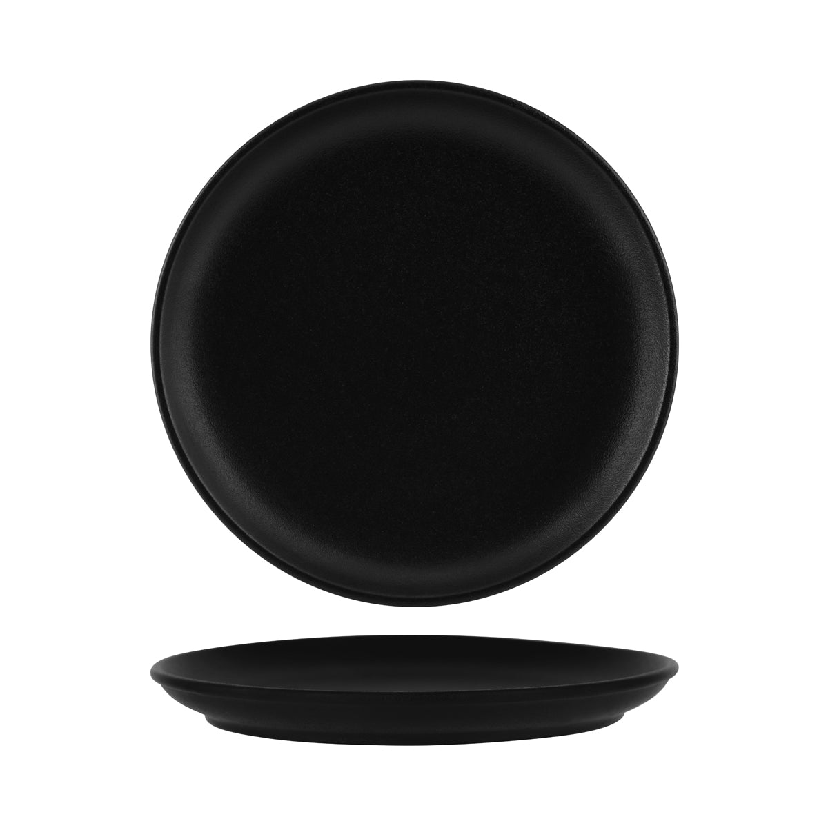 909562 Tablekraft Black Round Coupe Plate 273mm Tomkin Australia Hospitality Supplies
