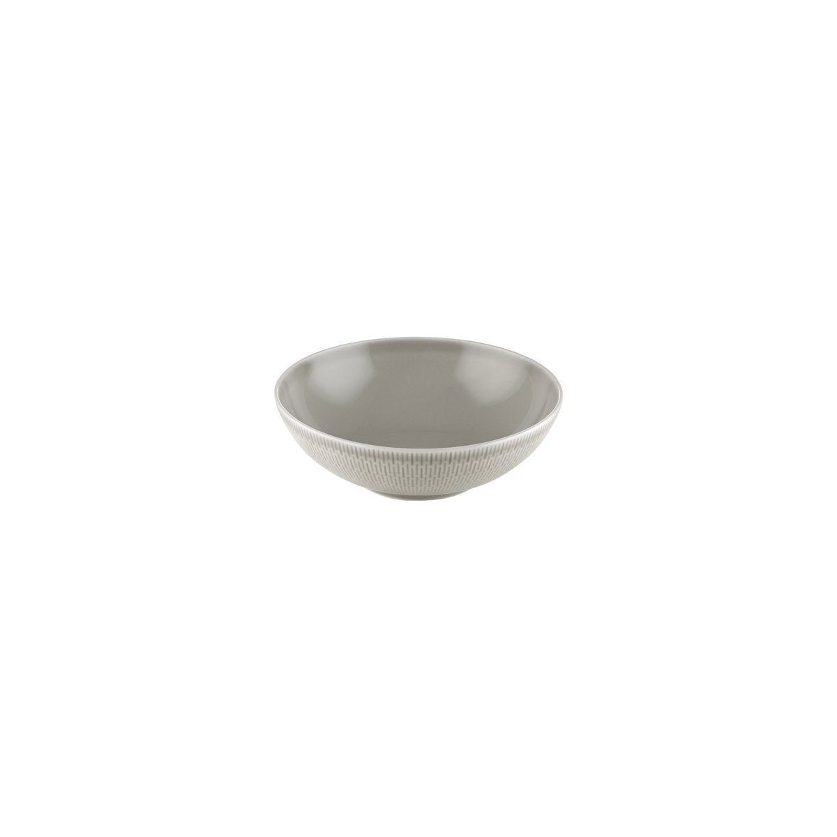 BHS6736169A Bauscher Bauscher Scope Glow Grey Round Coupe Relief Dish 190x62mm / 950ml Tomkin Australia Hospitality Supplies