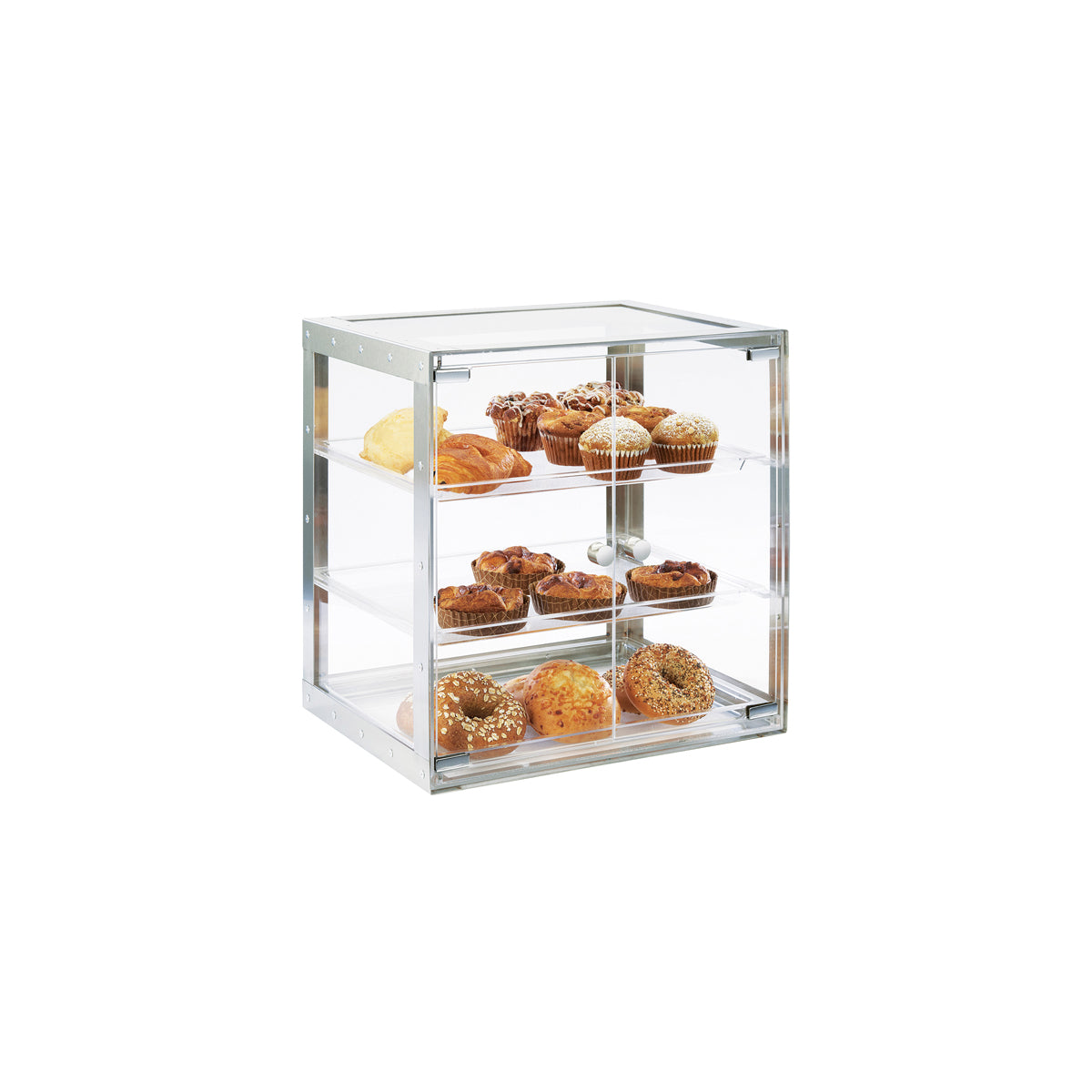 CM3413-55 Cal-Mil Urban Collection 3 Tier Bakery Case Stainless Steel 489x362x489mm Tomkin Australia Hospitality Supplies