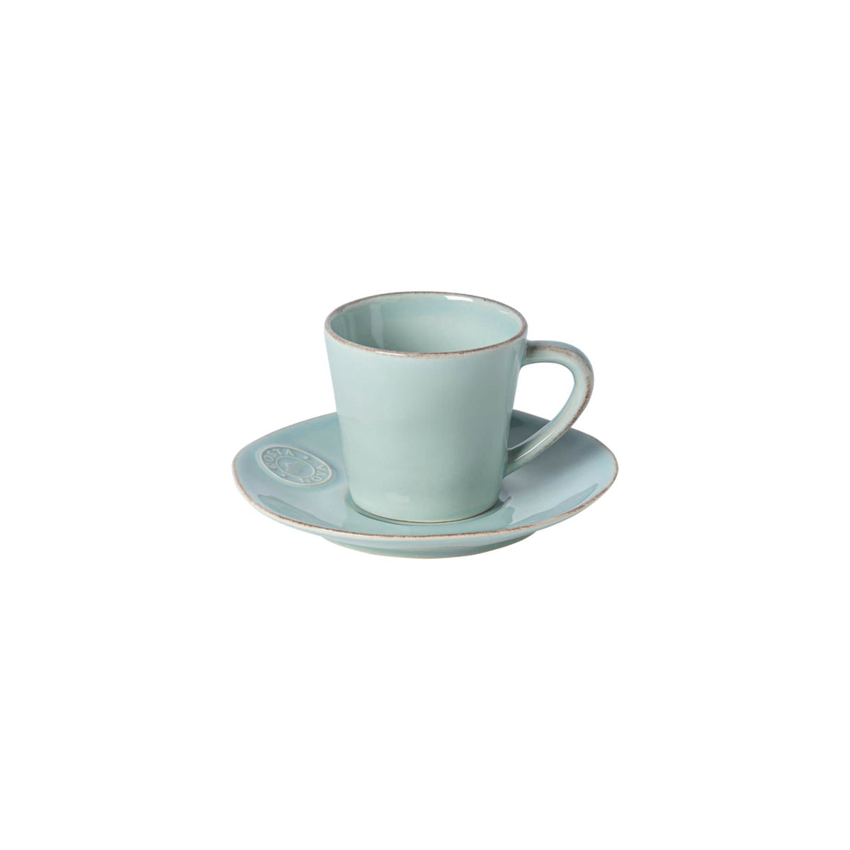201289 Costa Nova Nova Turquoise Tea Cup & Saucer Set 190ml  Tomkin Australia Hospitality Supplies