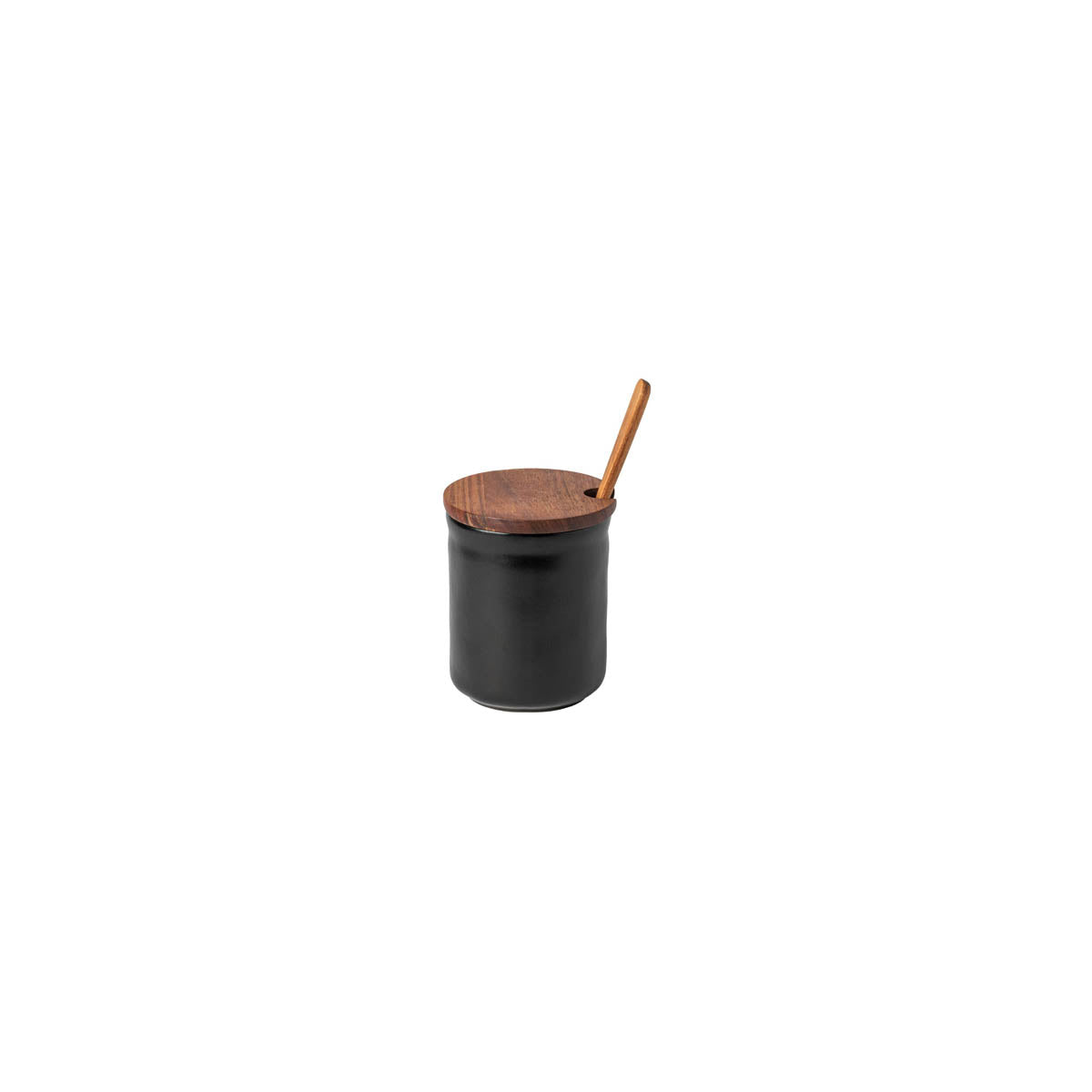 300332 Costa Nova Boutique Mountain Black Honey Jar with Lid & Scoop 500ml  Tomkin Australia Hospitality Supplies