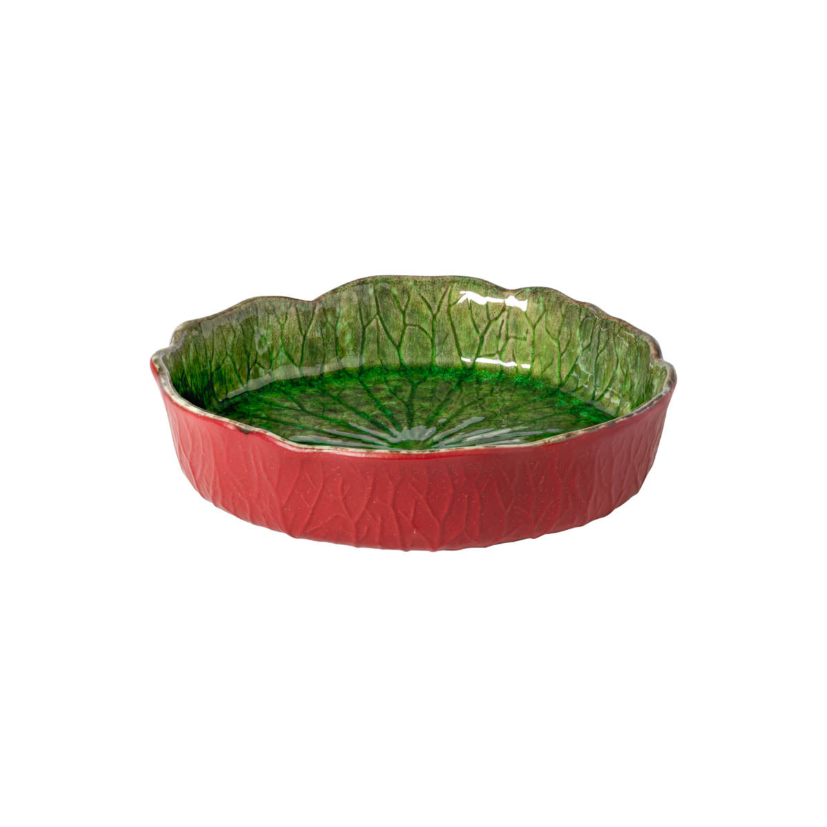 301511 Costa Nova Riviera Tomate Hydrangea Leaf Plate 218x191mm Tomkin Australia Hospitality Supplies