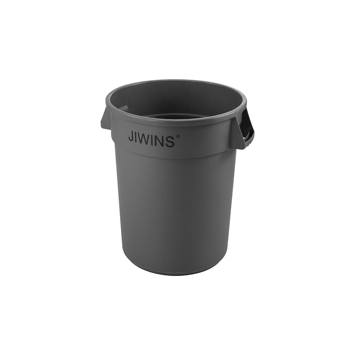 JW-CR120E Jiwins Round Recycling Bin Grey 121Lt Tomkin Australia Hospitality Supplies