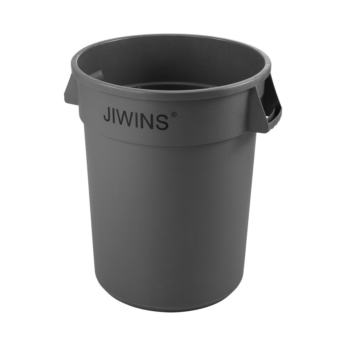 JW-CR210E Jiwins Round Recycling Bin Grey 208Lt Tomkin Australia Hospitality Supplies