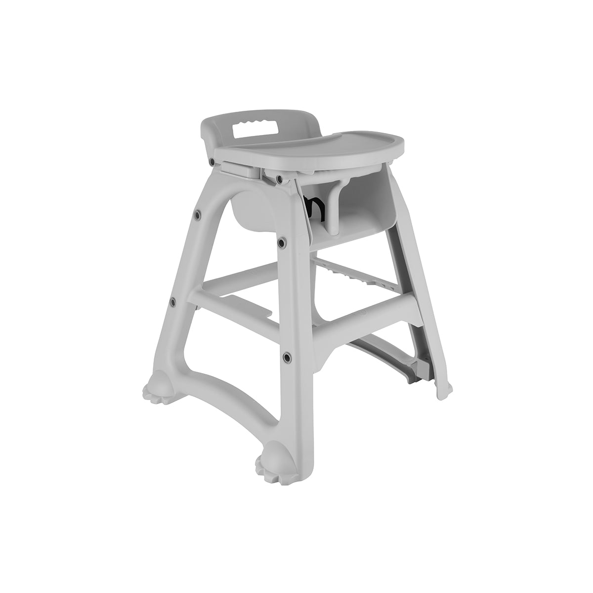 JW-DA-GREY Jiwins Childrens High Chair Grey Polypropylene 590x640x740mm Tomkin Australia Hospitality Supplies