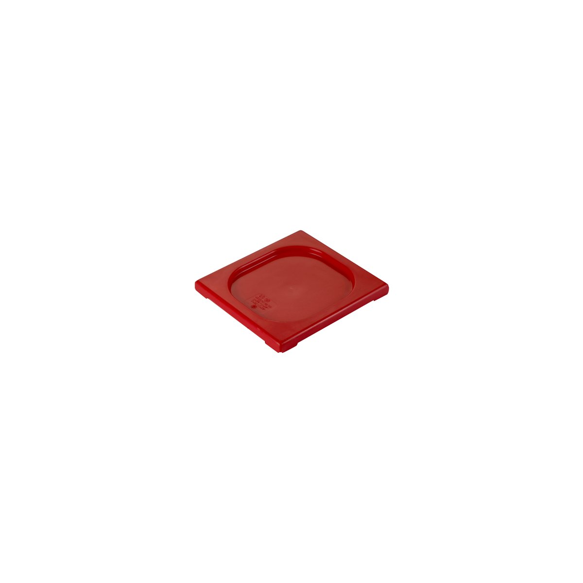 PPL-16R Inox Macel Gastronorm Lid Polypropylene 1/6 Size Red Tomkin Australia Hospitality Supplies