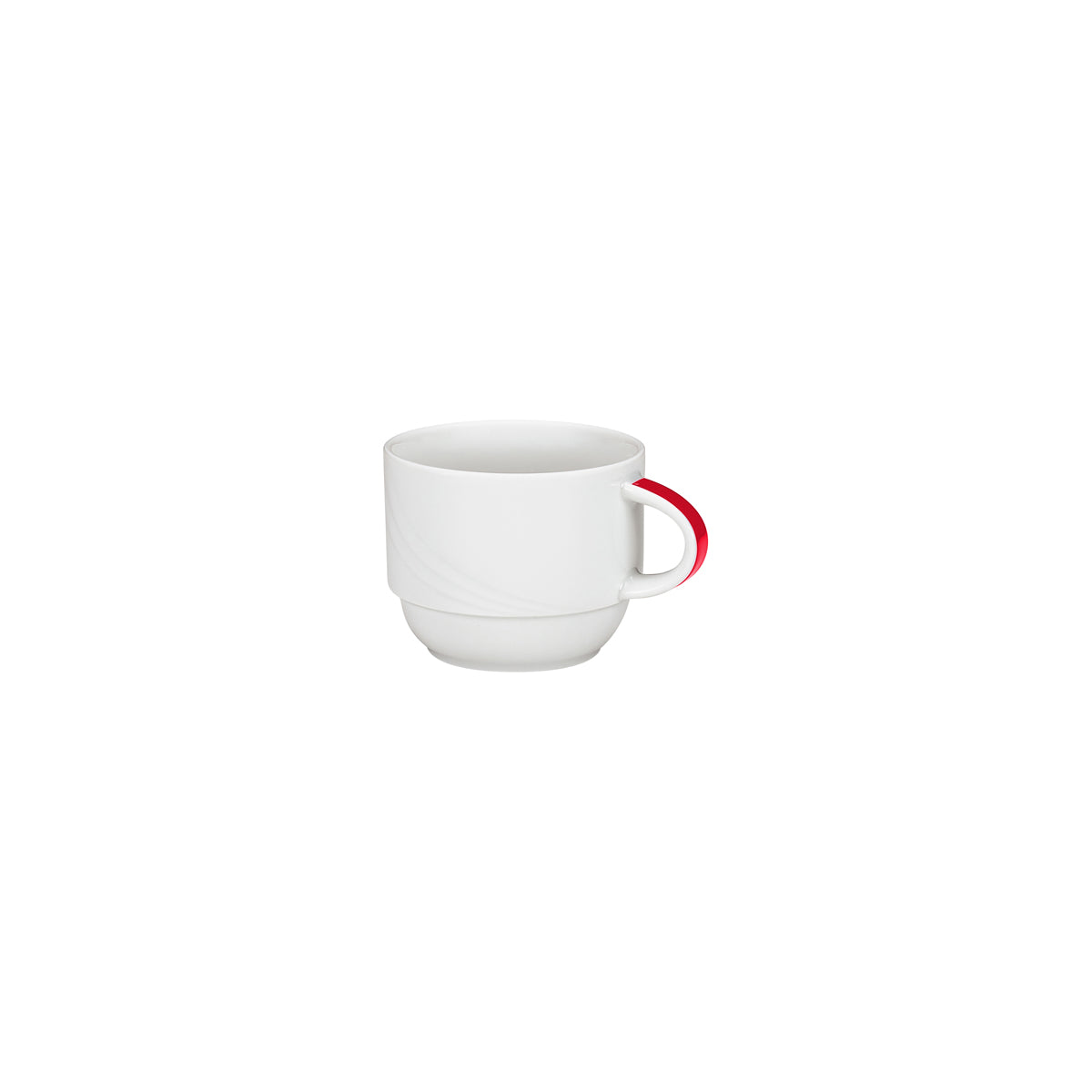 SH9185119/62931 Donna Senior Decor Stackable Cup with Red Band 180ml Tomkin Australia Hospitality Supplies