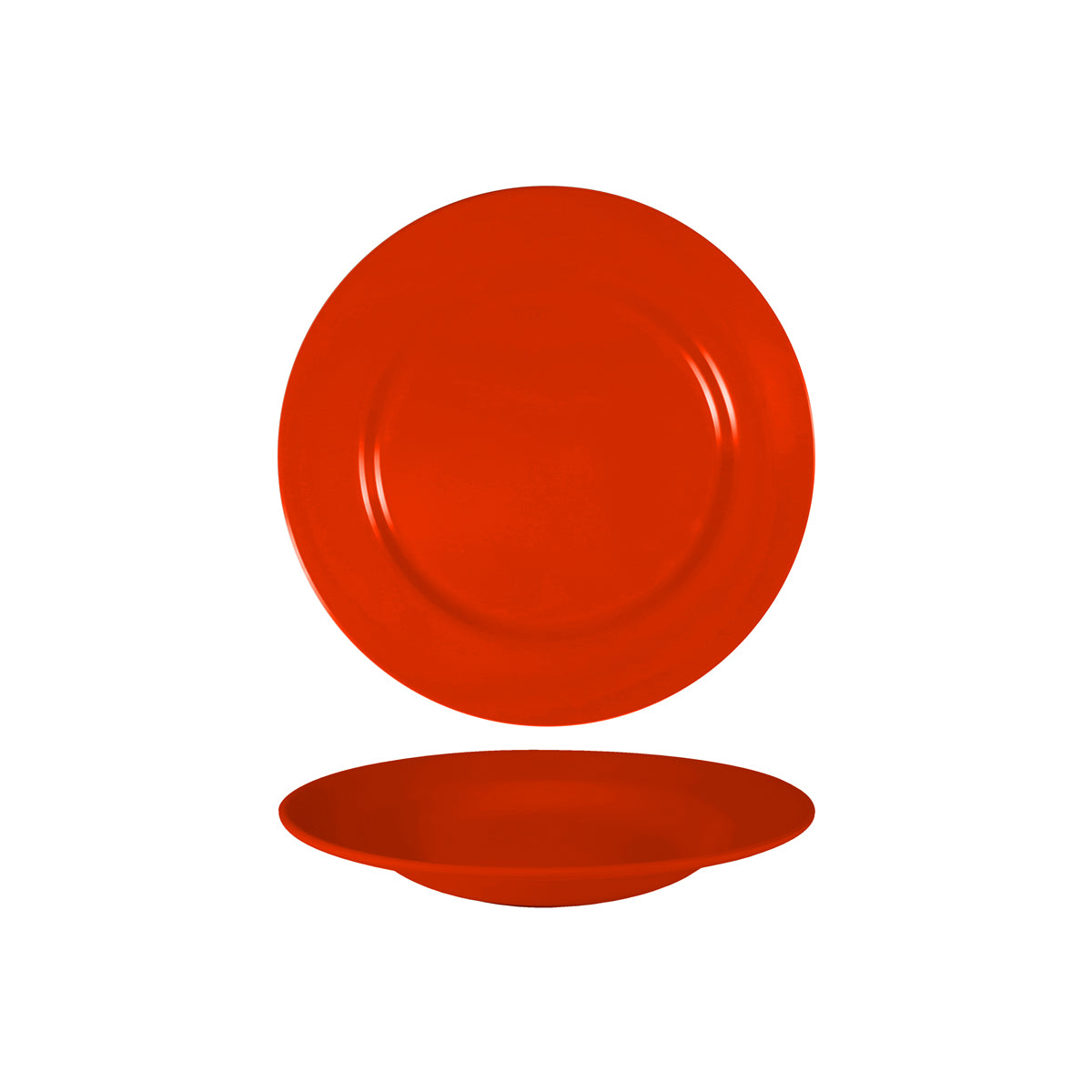 SUPER20504 Superware Red Round Soup Plate 230x35mm Tomkin Australia Hospitality Supplies
