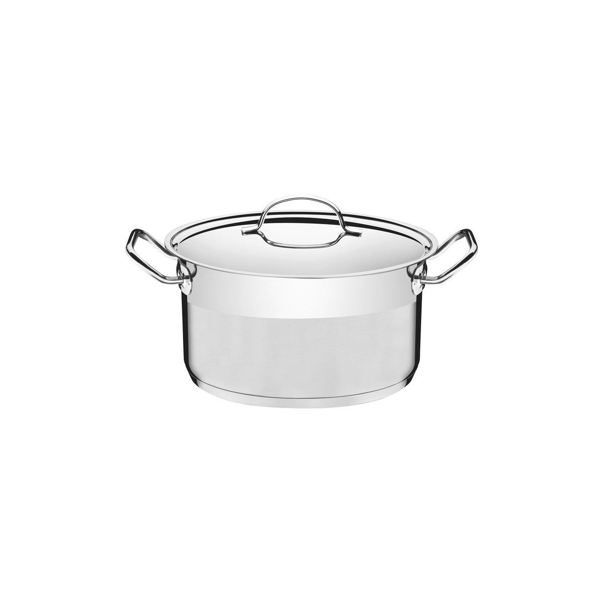 TM62624/281 Tramontina Professional Deep Casserole with Lid Stainless Steel 280mm Tomkin Australia Hospitality Supplies