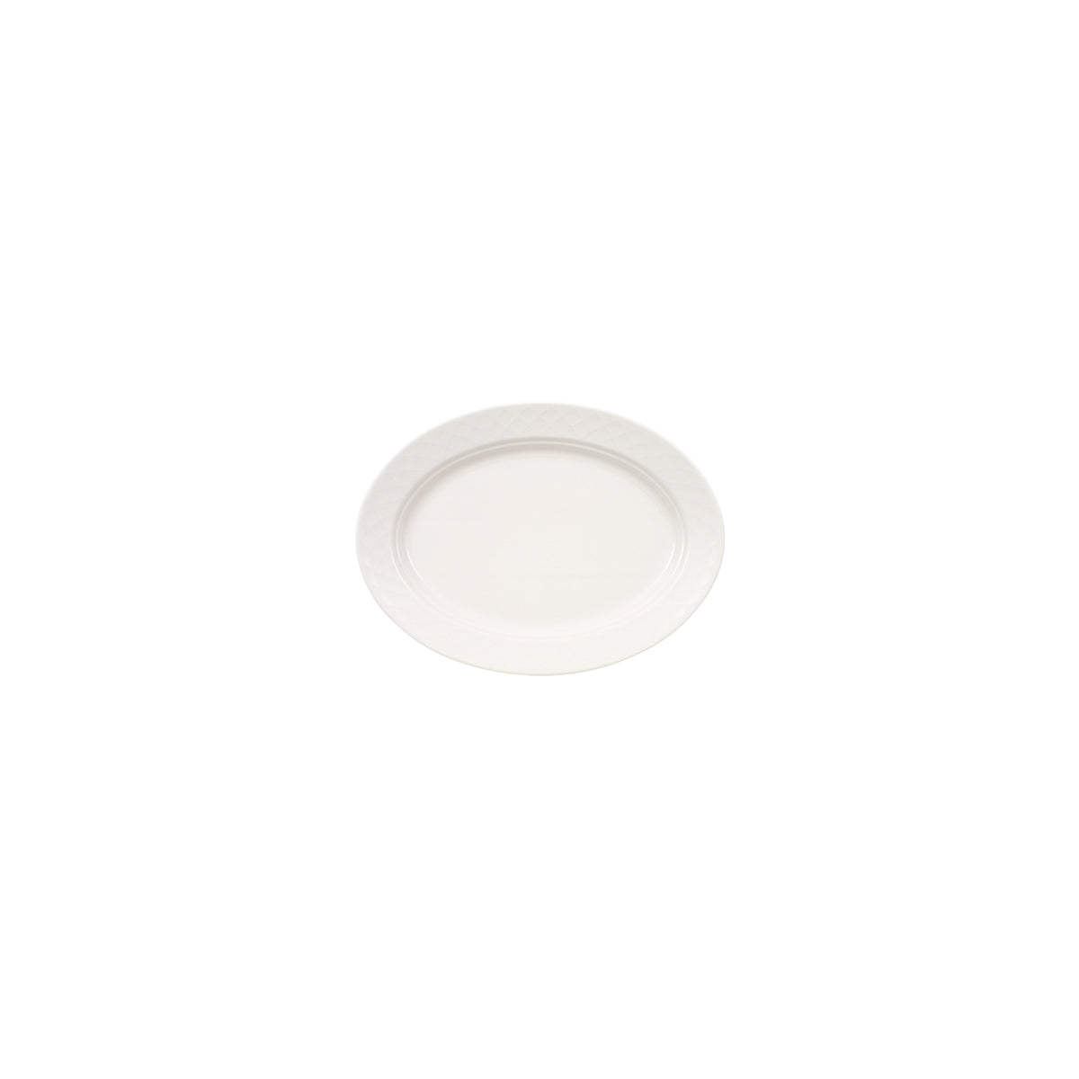 VB16-2238-3570 Villeroy And Boch Villeroy And Boch Bella White Oval Plate Wide Rim 210x170mm Tomkin Australia Hospitality Supplies