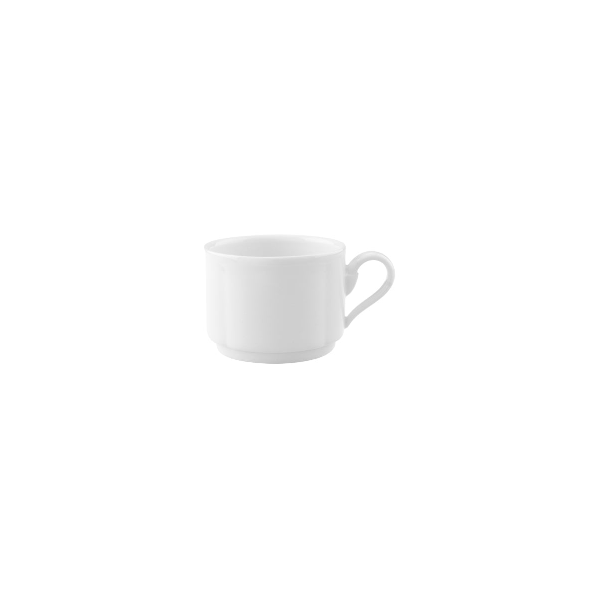 VB16-3318-1361 Villeroy And Boch Villeroy And Boch La Scala White Cup No. 4 Stackable 180ml Tomkin Australia Hospitality Supplies