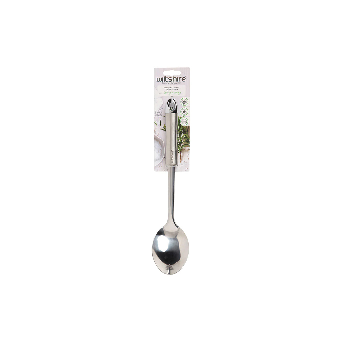 WLT43750 Wiltshire Industrial Solid Spoon Stainless Steel Tomkin Australia Hospitality Supplies