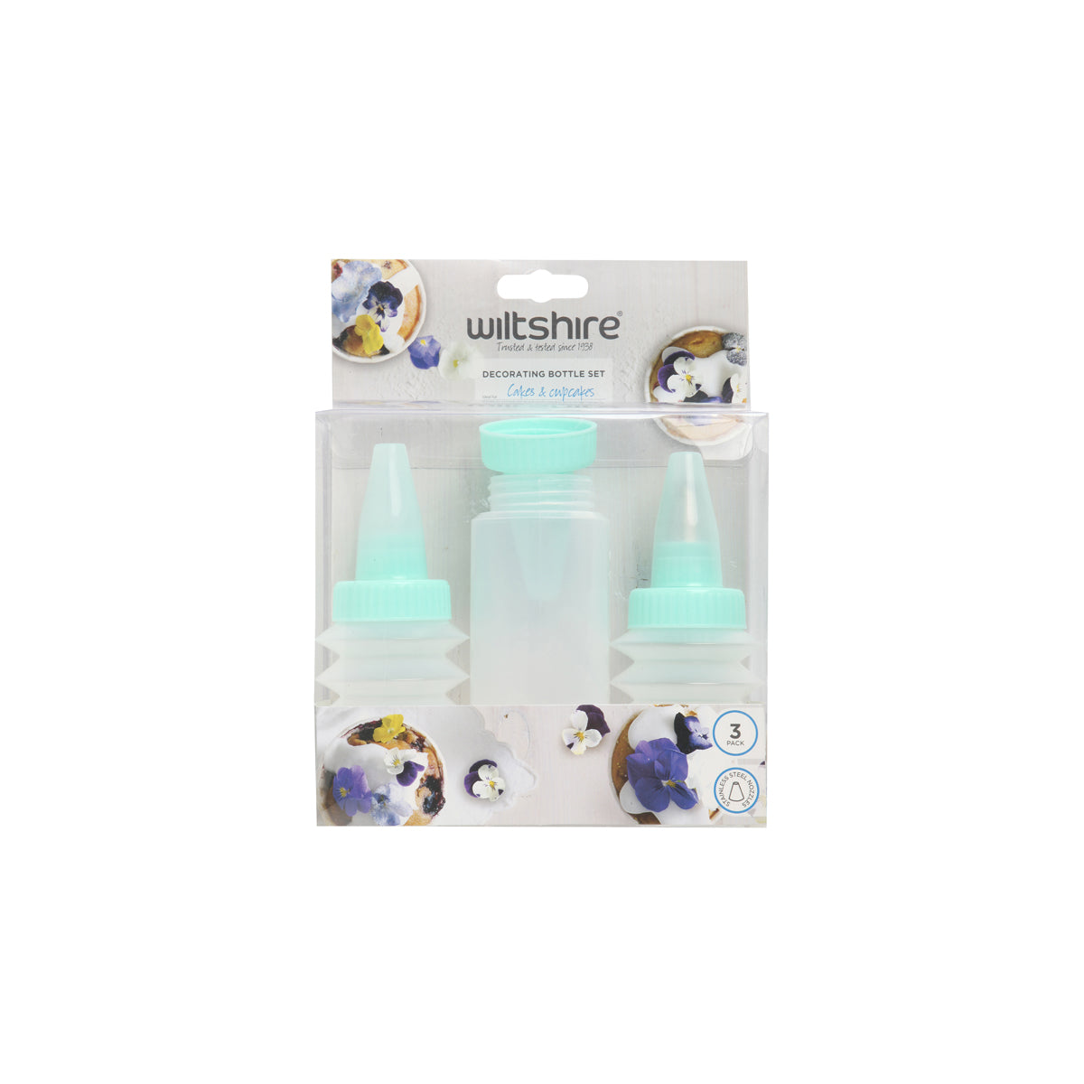 WLT44012 WILTSHIRE Squeeze Bottle Icing Set (Set Of 3) Tomkin Australia Hospitality Supplies