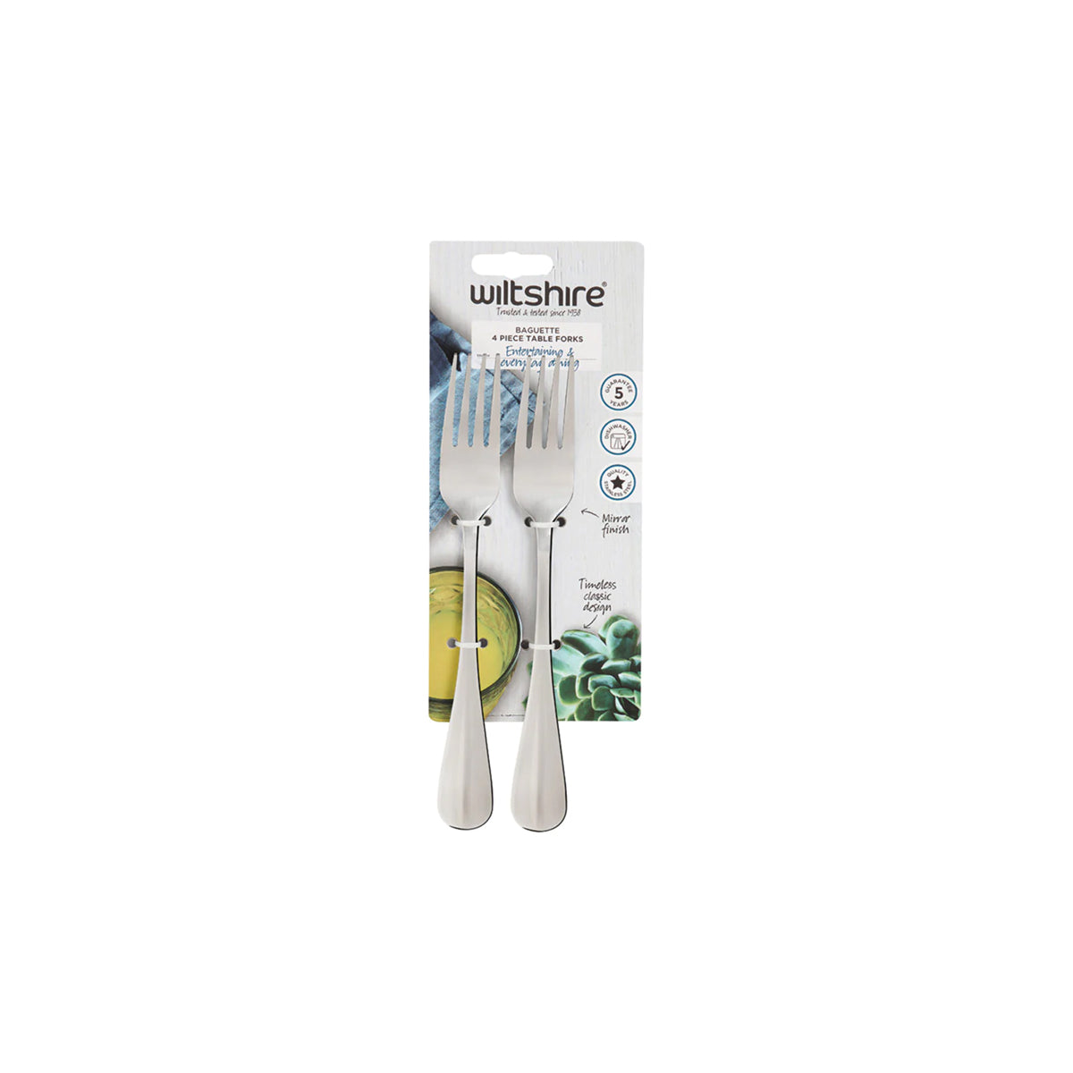 WLT50570 Wiltshire Baguette Table Fork 4pc Tomkin Australia Hospitality Supplies