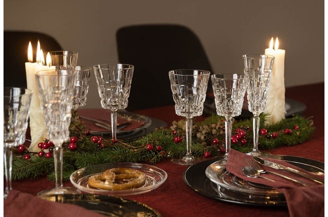 Elevate Your Warm-Weather Christmas Table with RCR Crystal Glassware