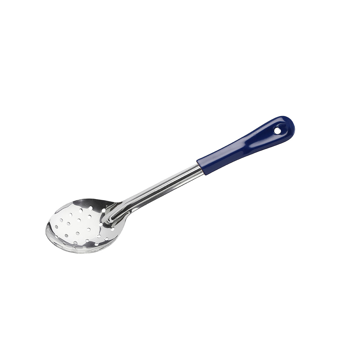 Basting Spoon Perforated Stainless Steel Blue Handle 330mm