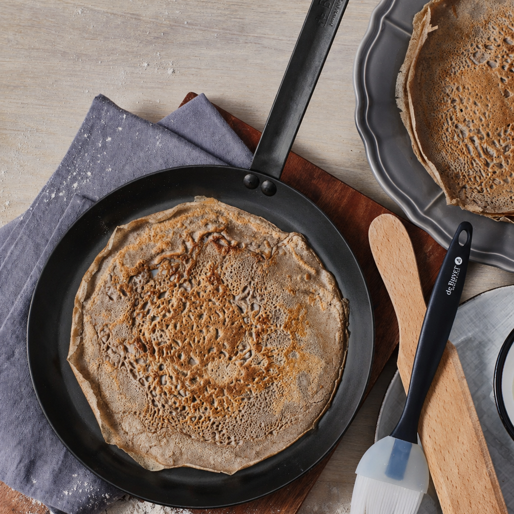 Force Blue Induction Crepe Pan 240x20mm