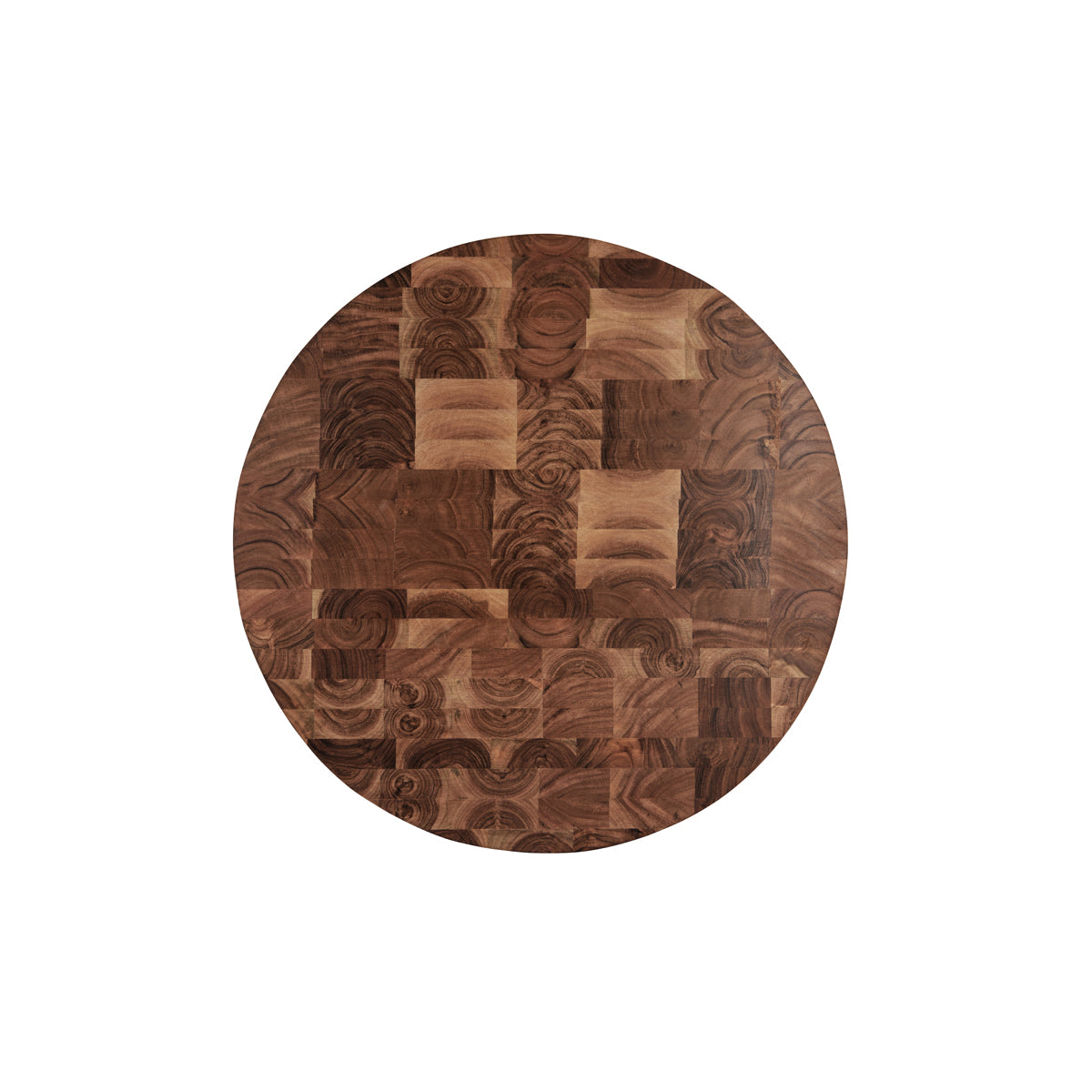 04764 Chef Inox Serve Acacia Round Butchers Block with Handles 530x40mm Tomkin Australia Hospitality Supplies