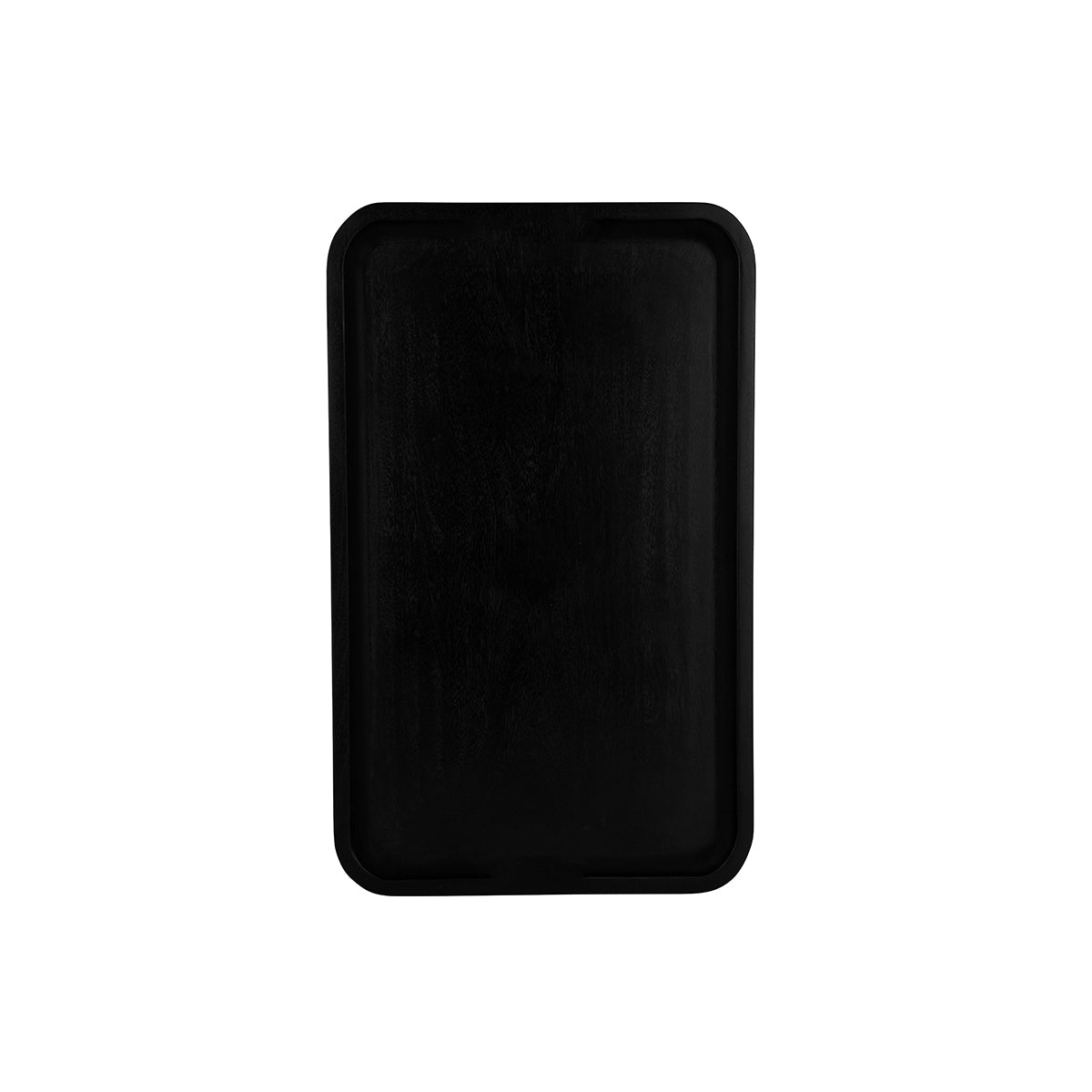 04970 Chef Inox Serve Black Acacia Rectangular Tray with Handles 530x325x25mm Tomkin Australia Hospitality Supplies