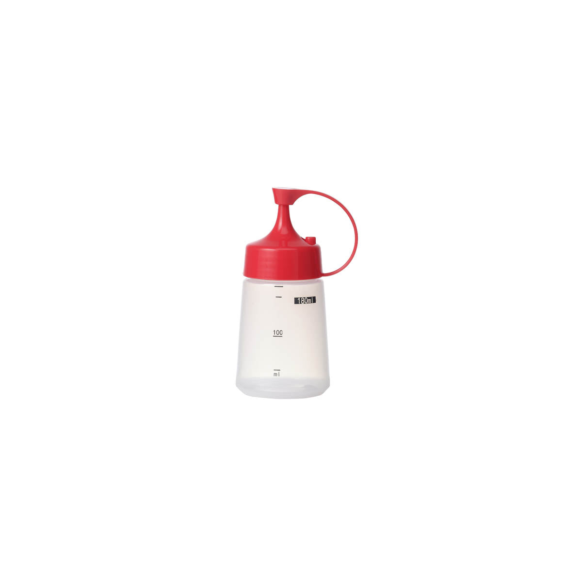 06823 Chef Inox  Soft Squeeze Bottle w/ Red Cap 180ml Tomkin Australia Hospitality Supplies