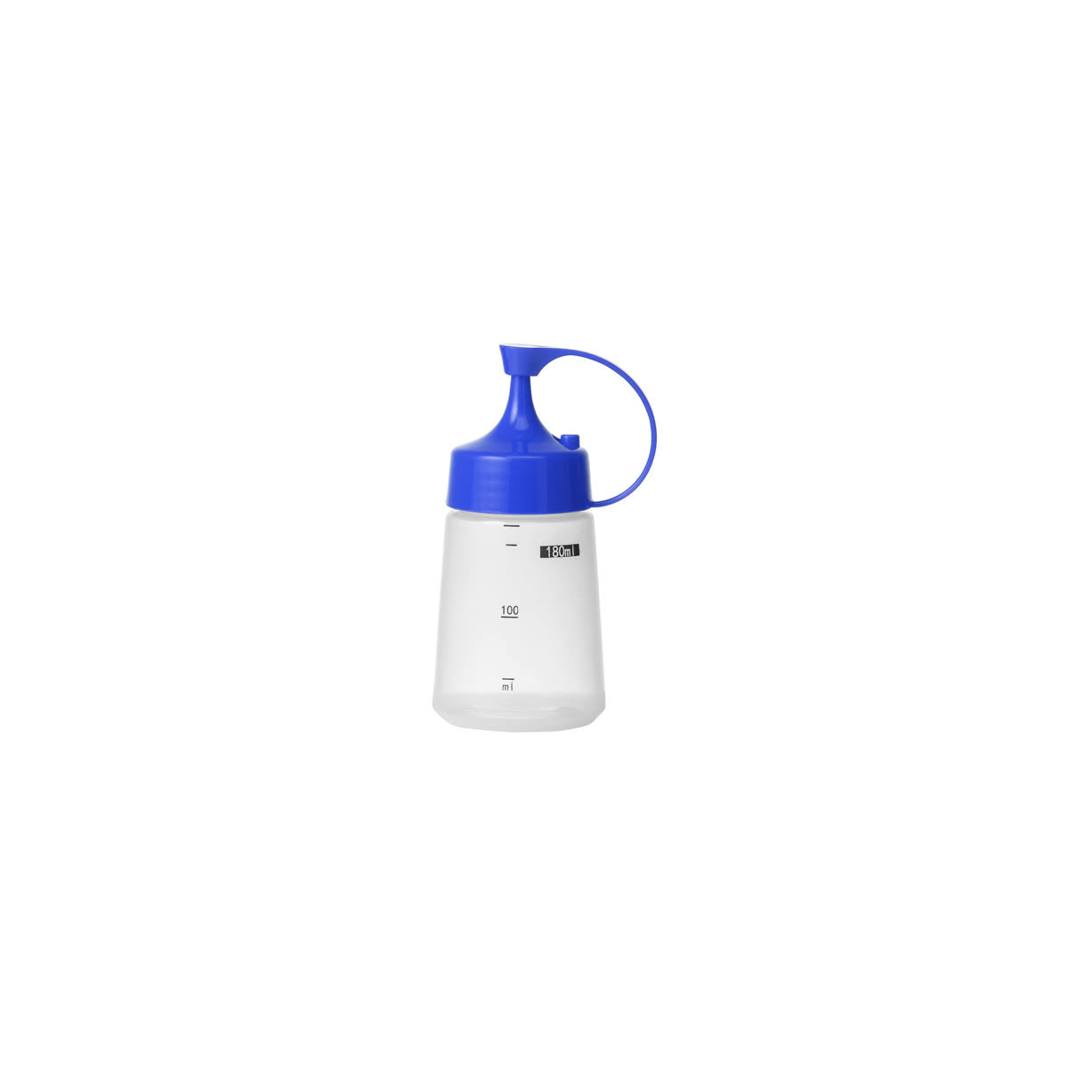 06825 Chef Inox  Soft Squeeze Bottle w/ Blue Cap 180ml Tomkin Australia Hospitality Supplies