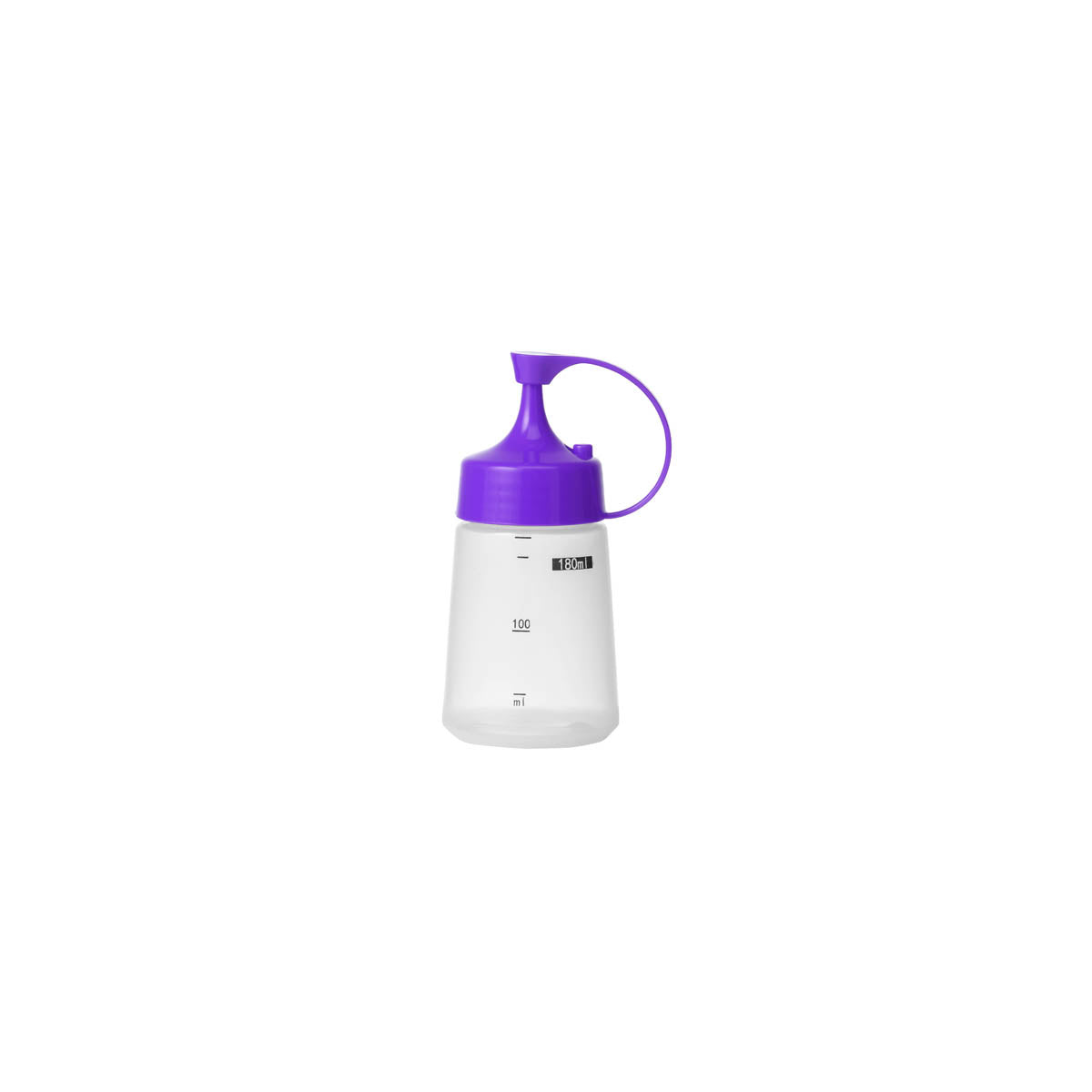 06826 Chef Inox  Soft Squeeze Bottle w/ Purple Cap 180ml Tomkin Australia Hospitality Supplies
