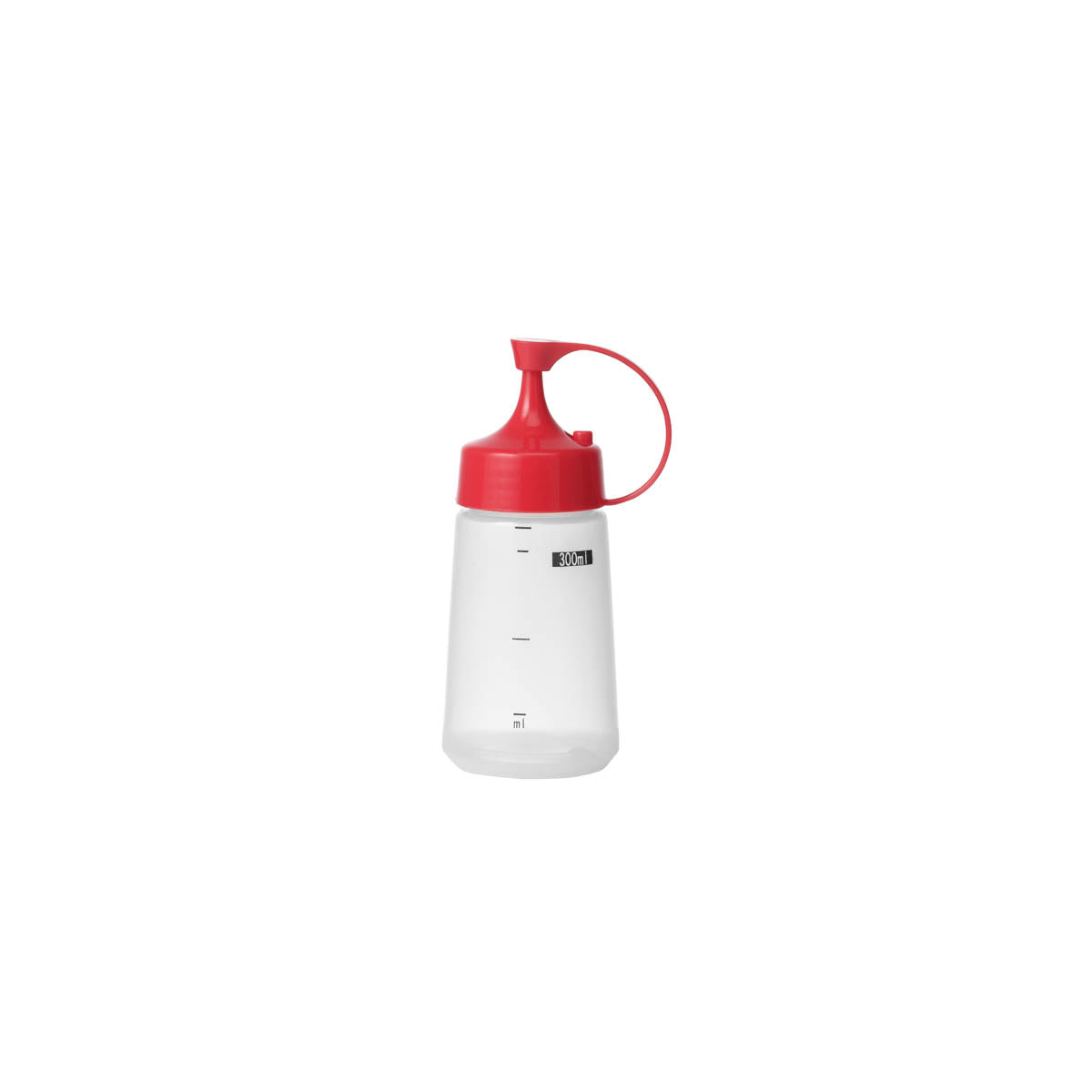 06827 Chef Inox  Soft Squeeze Bottle w/ Red Cap 300ml Tomkin Australia Hospitality Supplies