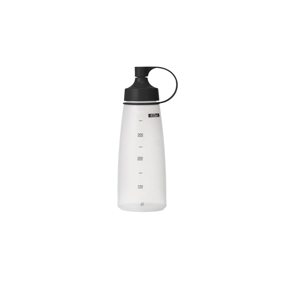 06832 Chef Inox  Soft Squeeze Bottle w/ Black Cap 400ml Tomkin Australia Hospitality Supplies