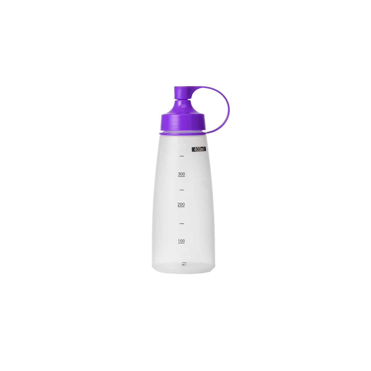06834 Chef Inox  Soft Squeeze Bottle w/ Purple Cap 400ml Tomkin Australia Hospitality Supplies
