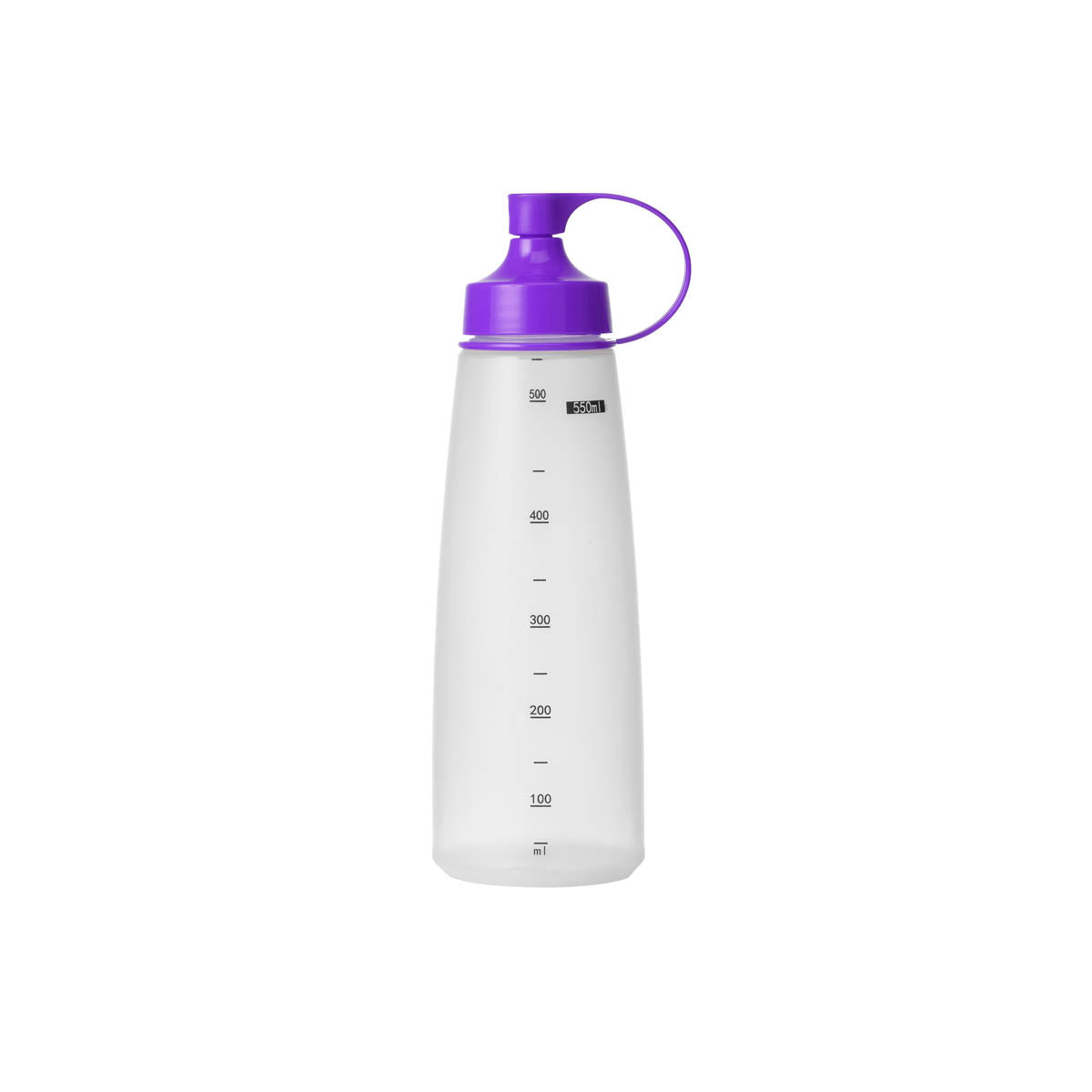 06838 Chef Inox  Soft Squeeze Bottle w/ Purple Cap 550ml Tomkin Australia Hospitality Supplies