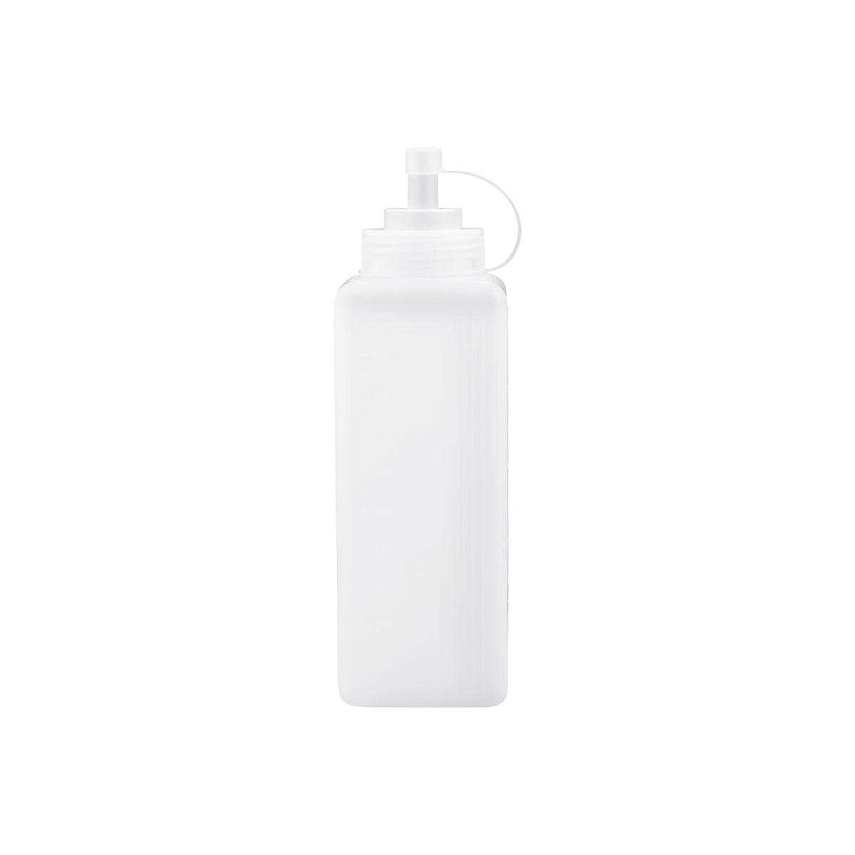 06865 Chef Inox Square Squeeze Bottle Plastic Clear 1000ml Tomkin Australia Hospitality Supplies