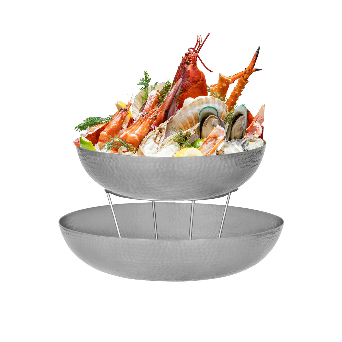 06932 Chef Inox Buffet Serve Round Riser Stainless Steel 150x200x190mm Satin Tomkin Australia Hospitality Supplies