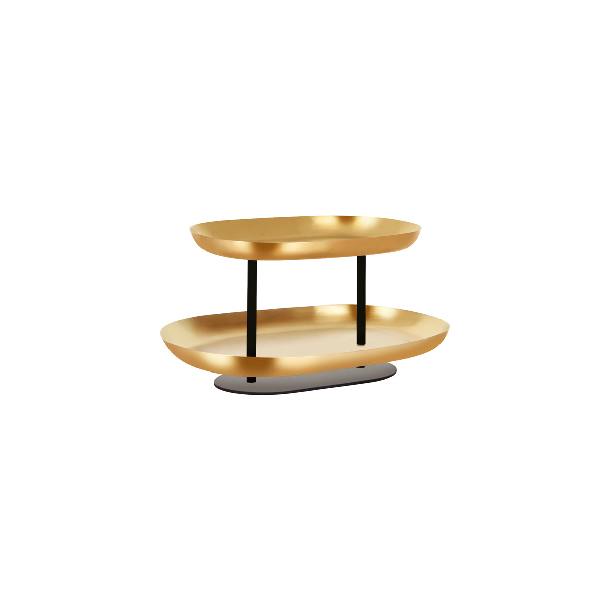 06991 Chef Inox Seafood Stand 2-Tier Brass / Iron 385x260x195mm Tomkin Australia Hospitality Supplies