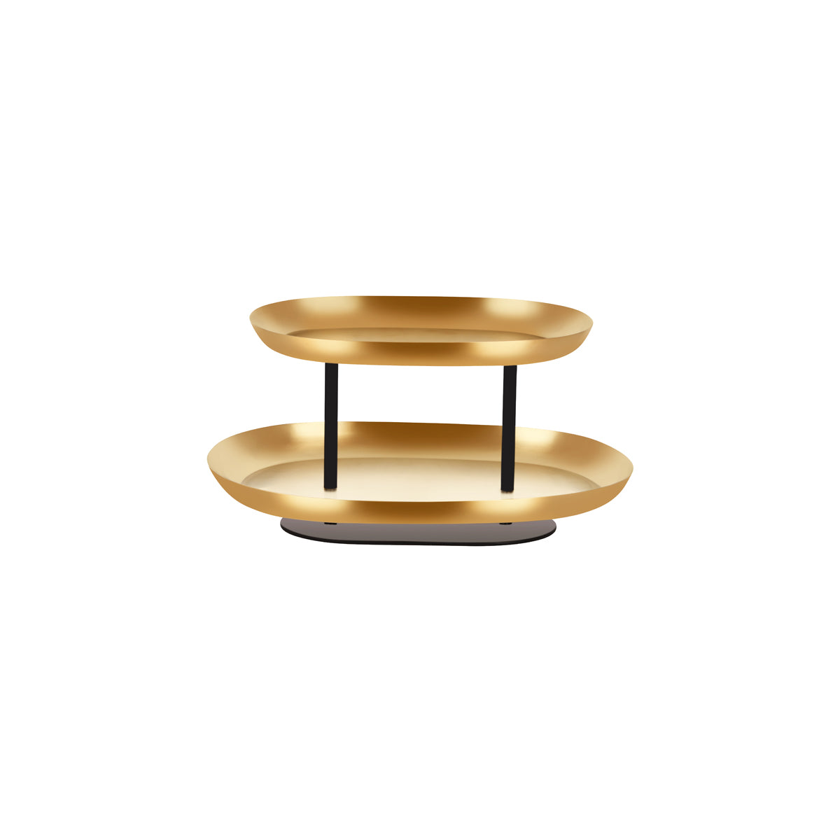 06991 Chef Inox Seafood Stand 2-Tier Brass / Iron 385x260x195mm Tomkin Australia Hospitality Supplies