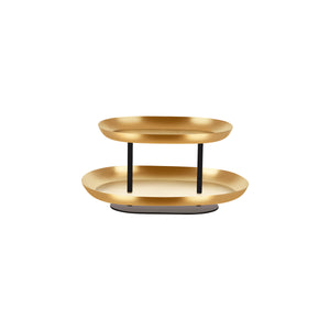 Seafood Stand 2-Tier Brass / Iron 385x260x195mm