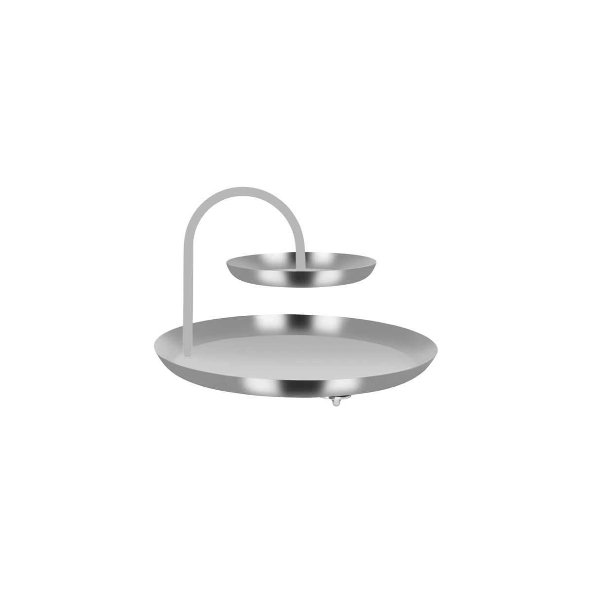 06992 Chef Inox Round Seafood Stand 2-Tier Stainless Steel / Iron 365x365x255mm Tomkin Australia Hospitality Supplies