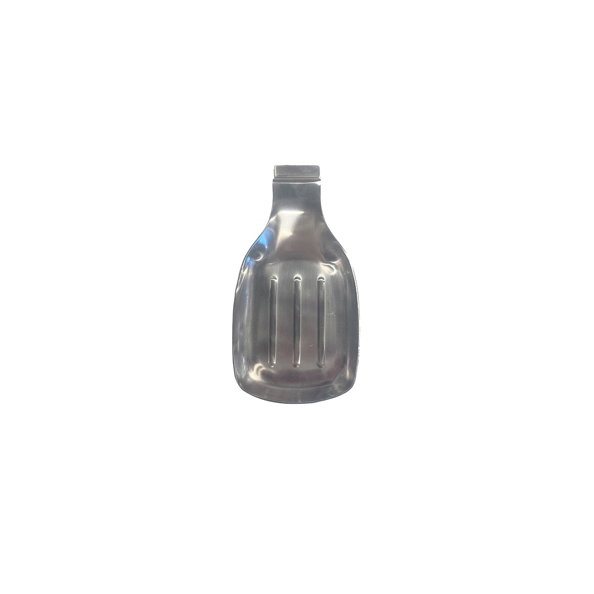 Spoon Rest / Ladle Holder Rectangular Flare Handle Stainless Steel 130x110mm