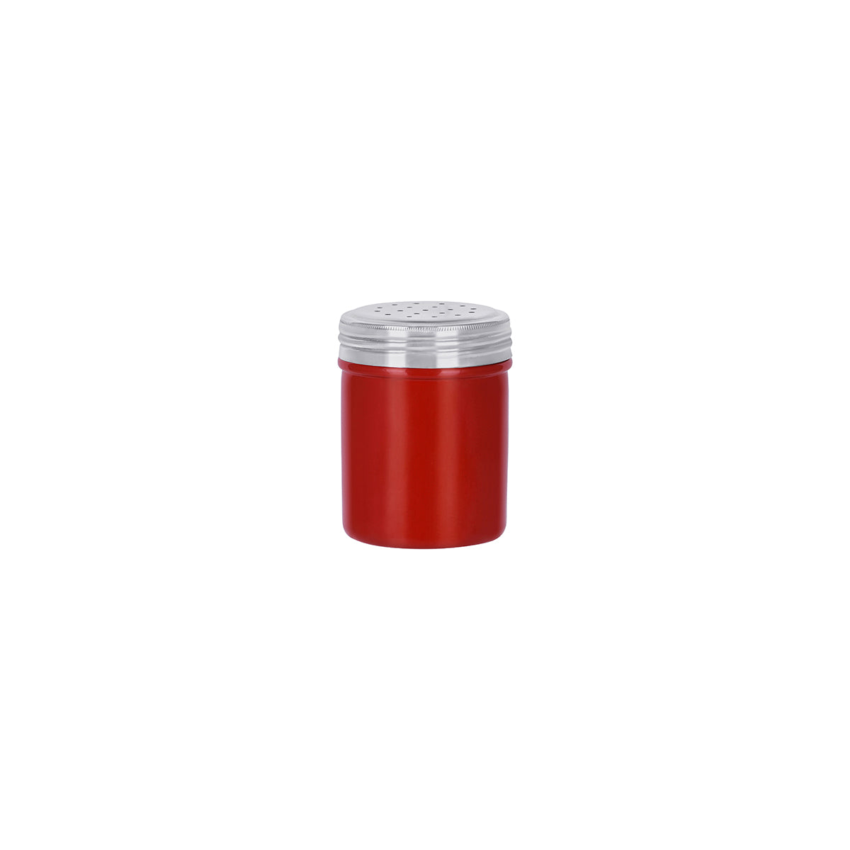 Salt Dredge Stainless Steel Red 70x90mm / 285ml